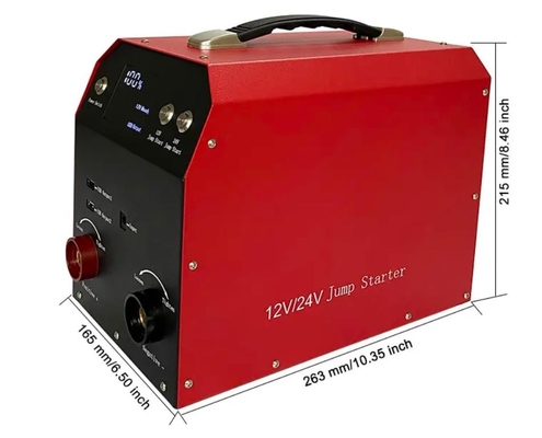12V 24V Taşınabilir Araç Akü Şarj Cihazı Araba Jump Starter Ağır Hizmet Tipi Tasarım