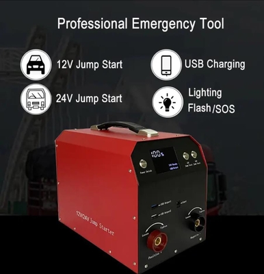4000A Taşınabilir Araç Akü Şarj Cihazı Oto Kamyon 12v 24v Araba Akü Atlama Marş Güç Bankası