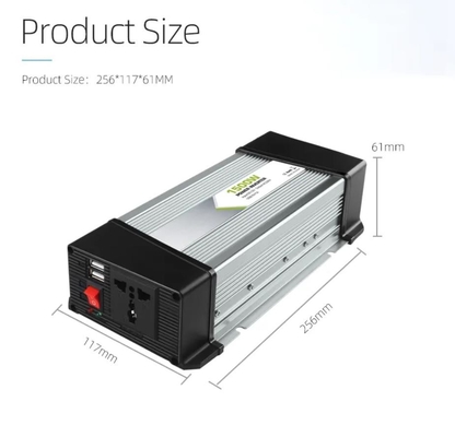 1.5KW DC AC Güç Çevirici 12v - 230V Solar Modifiye Sinüs İnvertör Yüksek Verimlilik
