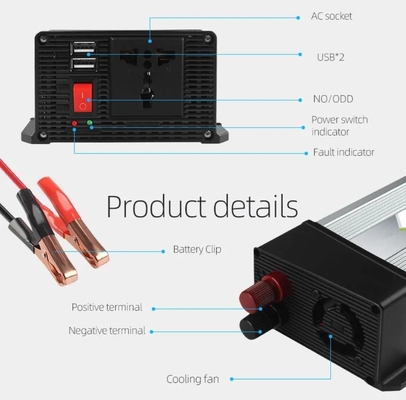 1.5KW DC AC Güç Çevirici 12v - 230V Solar Modifiye Sinüs İnvertör Yüksek Verimlilik