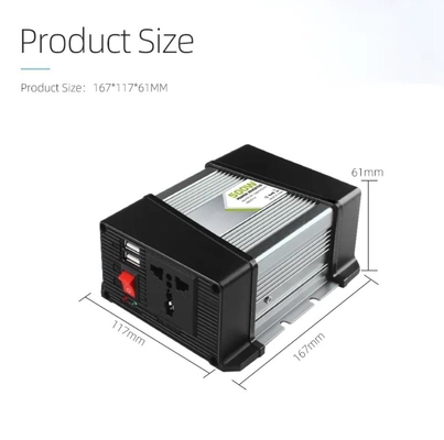 Araç Üstü Güneş Enerjisi İnvertörü 500W 12v - 220v Ev 5v 2.1a, Çift USB ile