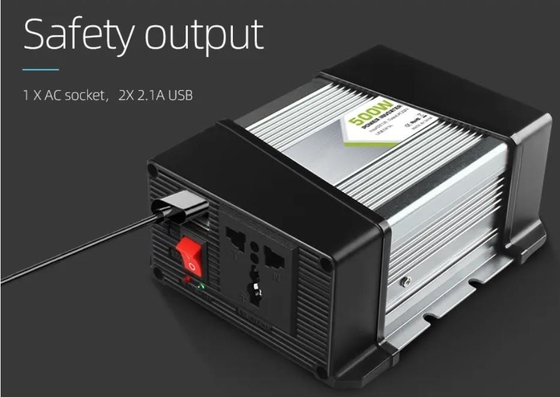 Araç Üstü Güneş Enerjisi İnvertörü 500W 12v - 220v Ev 5v 2.1a, Çift USB ile