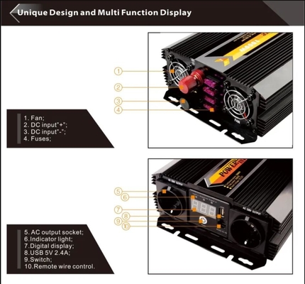 Çift AC Çıkışlı 1000W 12v - 220v Güç Çevirici 12V - 110V Araç Güç Çevirici