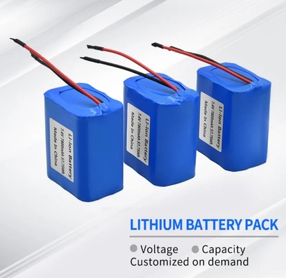 2600mah 3000mah 3.7V 7.4V 7800mah 9ah 18650 Lityum İyon Pil Paketleri Şarj Edilebilir