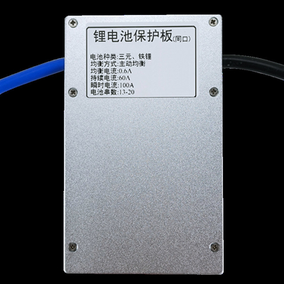 Li Ion Lifepo4 LTO Pil Paketi için Aktif Denge Akıllı BMS Sistemi 12S-20S 60A