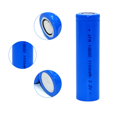 Yüksek Deşarj Oranlı IFR 18650 LiFePO4 Pil Hücresi 10A 3.2V 1100mah