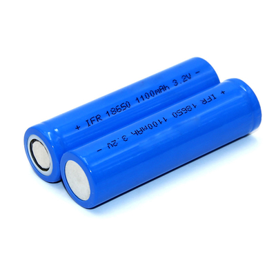 Yüksek Deşarj Oranlı IFR 18650 LiFePO4 Pil Hücresi 10A 3.2V 1100mah