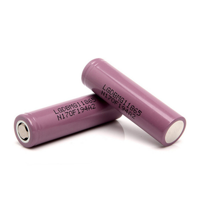 2900mAh LGDBMG11865 Pil, 18650 Şarj Edilebilir Li Ion 50g Ağırlık