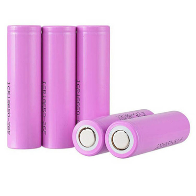 CE 2500mah 18650 Pil 3.7 V, Fan için Lityum İyon Şarj Edilebilir Pil Hücresi