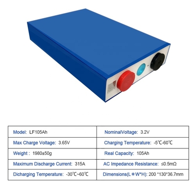 3C Lifepo4 100ah Prizmatik Pil Hücreleri 12V 24V 48V FCC sertifikası