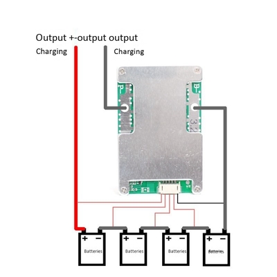 4S 12V 120A Lifepo4 Pil BMS Kartı, CE kurşun asitli pil yönetim sistemi