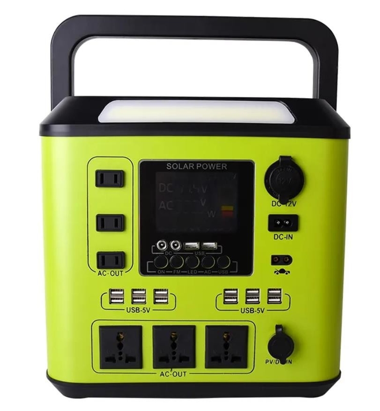 Yeşil 1500W Taşınabilir Güç İstasyonu 500WH 800WH 2000WH Güneş Enerjisi Depolama Jeneratörü