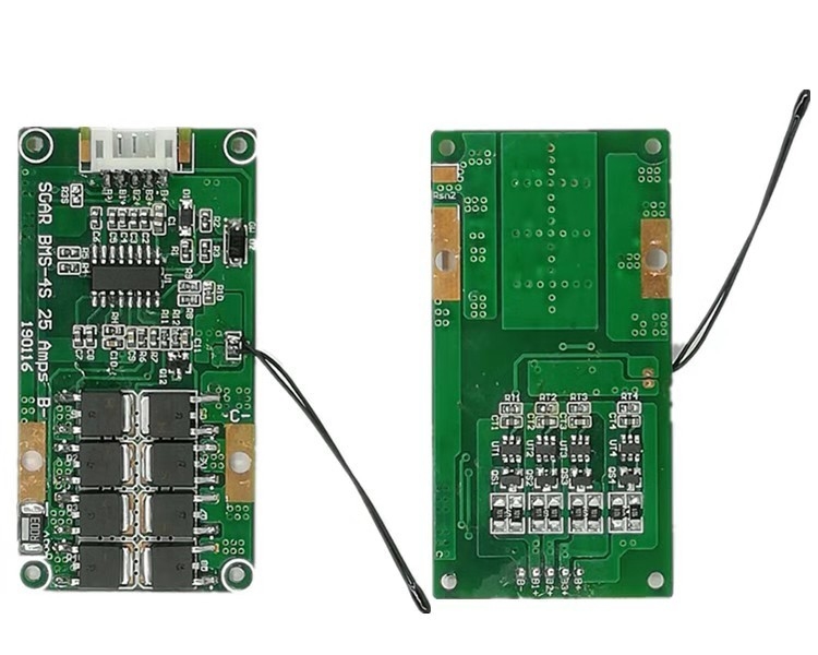 Sıcaklık Kontrollü Ortak Bağlantı Noktası 4S 10A BMS 14.8V 66×34mm boyutu