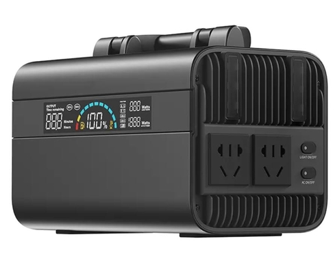 110V / 220V Giriş Çıkışı 600wh Güneş ve Işıklı Taşınabilir Güç İstasyonu 4w