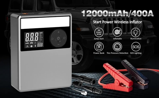 12 V Taşınabilir Araba Jumper Güç Bankası Jump Start Kablosu Pil Booster Araba Jump Starter Taşınabilir Araç pil şarj cihazı